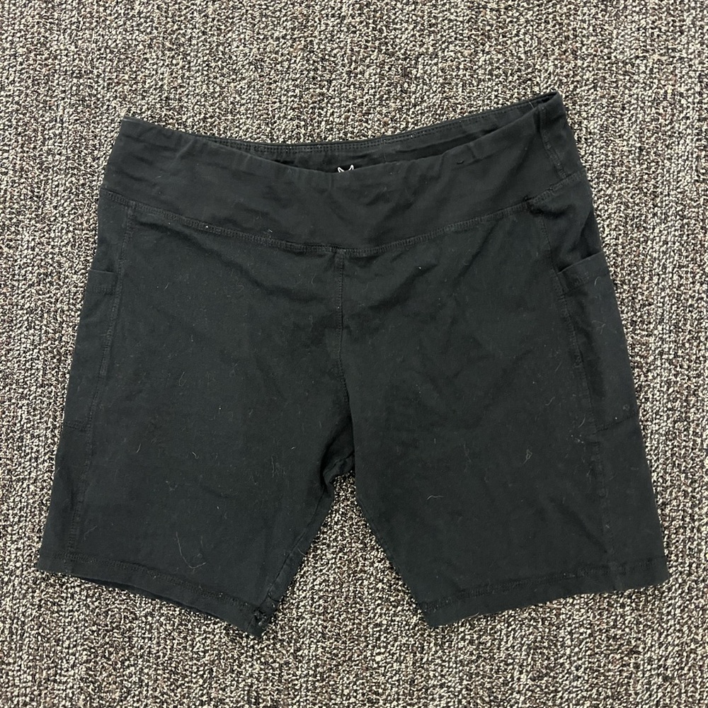 1X Game-time Black cotton pocket bicycle shorts